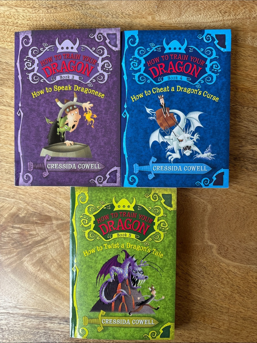 How to Train Your Dragon: books 3, 4, & 5